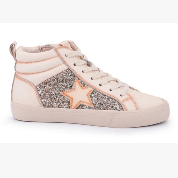 NEW VINTAGE HAVANA alexis High Top Sneakers in beige - Picture 1 of 10